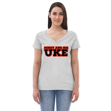 Load image into Gallery viewer, Women’s recycled v-neck t-shirt