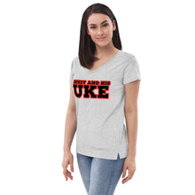Load image into Gallery viewer, Women’s recycled v-neck t-shirt