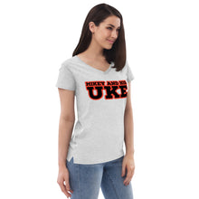 Load image into Gallery viewer, Women’s recycled v-neck t-shirt